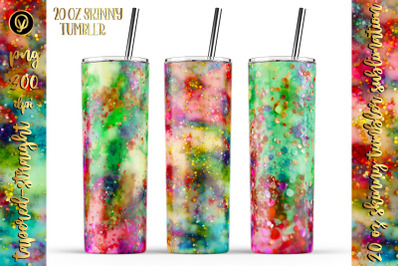 Abstract Holographic Glitter Skinny Tumbler&2C; Abstract Tumbler