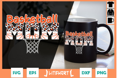 Basketball Mom Leopard Basketball Hoop