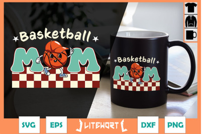 Basketball Mom Retro Basketball Mom