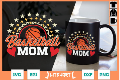 Basketball Mom Rainbow Mother&#039;s Day