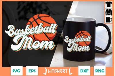 Basketball Mom Mother&#039;s Day Retro