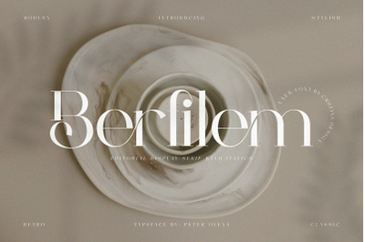 Berfilem - Editorial Display Serif