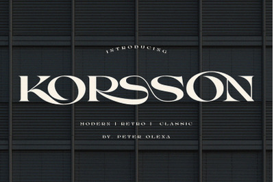 Korsson - Modern Serif Font