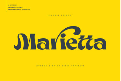 Marietta - Groovy Serif Font