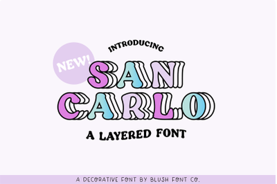 SAN CARLO Retro Layered Font