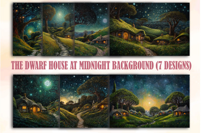 The Dwarf House At Midnight Backgrounds