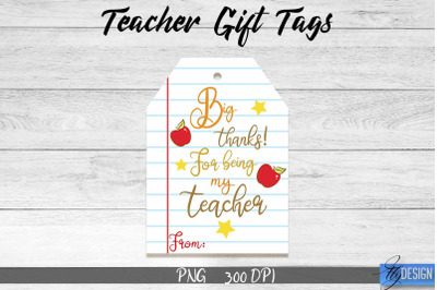 Teacher Gift Tag Sublimation | Teacher Tag PNG Design | Gift Label