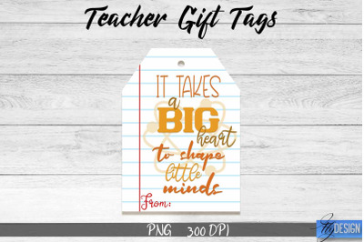 Teacher Gift Tag Sublimation | Teacher Tag PNG Design | Gift Label