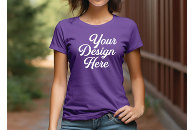 Bella Canvas 3001 T-shirt Mockups&2C; Bella Canvas Girl Mockups&2C; Digital