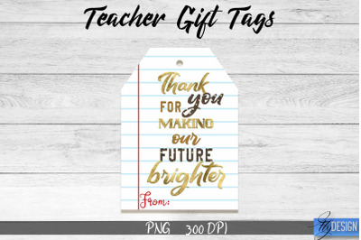 Teacher Gift Tag Sublimation | Teacher Tag PNG Design | Gift Label