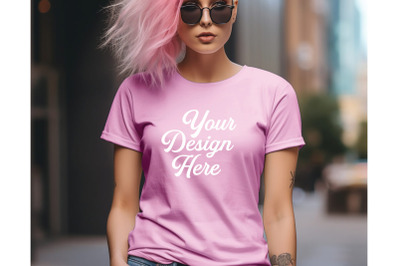 Bella Canvas 3001 T-shirt Mockups&2C; Bella Canvas Girl Mockups&2C; Digital