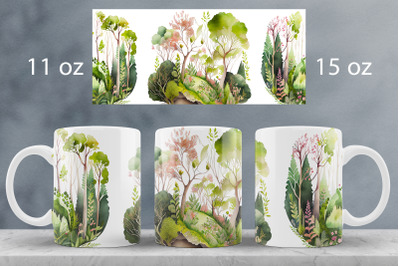 Spring floral mug wrap Vintage truck mug sublimation png