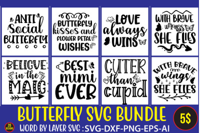 Butterfly SVG BUNDLE&2C;Butterfly PNG&2C; Butterfly Animal Print&2C; Butterfly