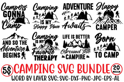 Camping SVG Bundle&2C;camping tshirt&2C; camping tee shirts&2C; family camping