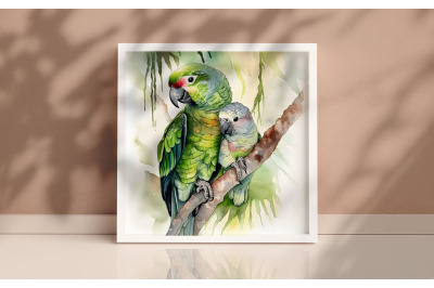 Mother Amazon Parrot Background