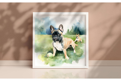 Mother French Bulldog Background