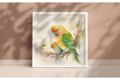 Mother Lovebird Background