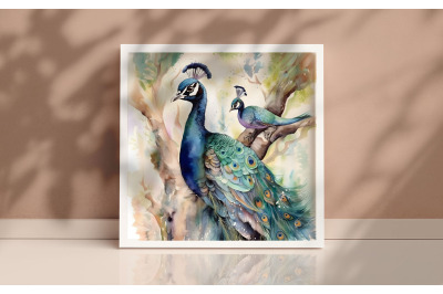 Mother Peafowl Background