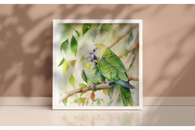 Mother Quaker Parrot Background