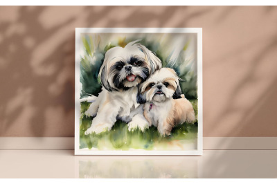 Mother Shih Tzu Background