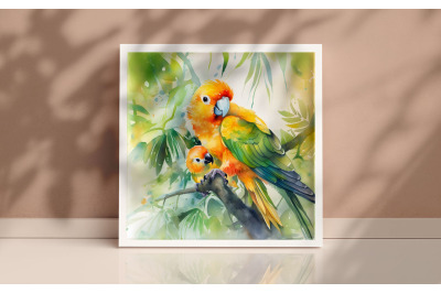 Mother Sun Conure Background