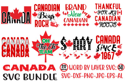 CANADA SVG Bundle&2C;SVGs&2C;quotes-and-sayings&2C;food-drink&2C;print-cut&2C;mini-bu