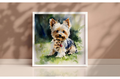 Mother Yorkshire Terrier Background