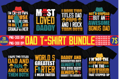 Dad T-shirt Bundle&2C;Dad Svg Bundle&2C; Dad Svg&2C; Fathers Day Svg Bundle&2C;