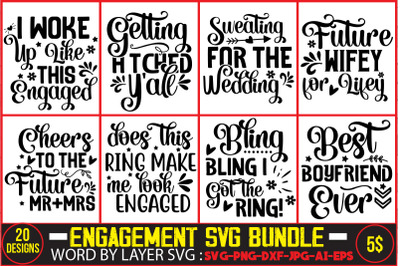 Engagement SVG Bundle&2C;25th wedding anniversary shirt ideas 50th weddin