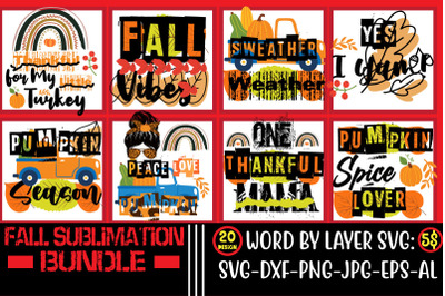 Fall Sublimation Bundle&2C;Fall Sublimation&2C; Fall Sublimation &2C;Bundle Fal