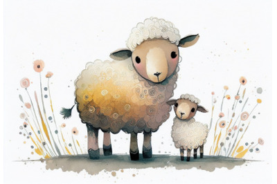 Baby Lamb and Mother | Mothers Day Collection