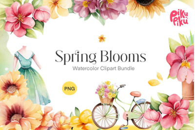 Spring Blooms Clipart