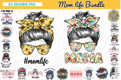 Mom Life Sublimation Bundle Mother&#039;s Day