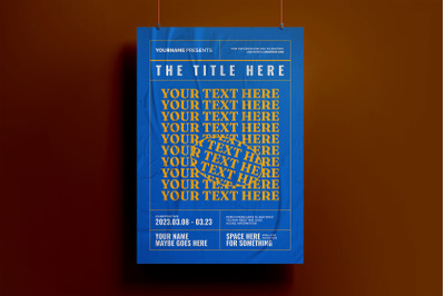 Typography Poster or Flyer Template