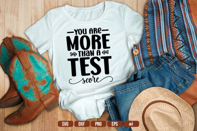 You Are More Than A Test Score SVG