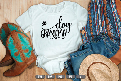 Dog Grandma SVG