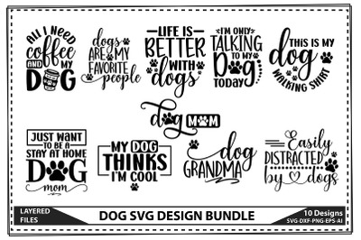 Dog Svg Design Bundle