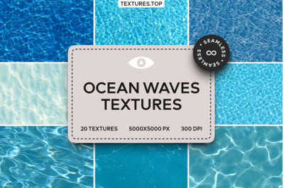 20 Seamless Ocean Waves Texture Pack