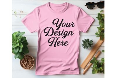 Bella Canvas 3001 T-shirt Mockups&2C; Bella Canvas Girl Mockups&2C; Digital