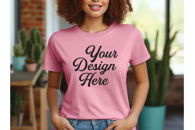 Bella Canvas 3001 T-shirt Mockups&2C; Bella Canvas Girl Mockups&2C; Digital