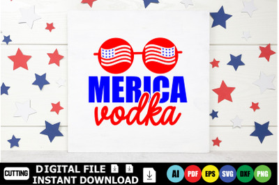 Merica Vodka Svg Cut Files