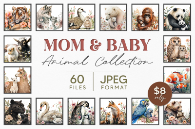 Mom and Baby Animal Collection