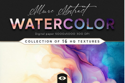 Allure Abstract Watercolor Texture Pack