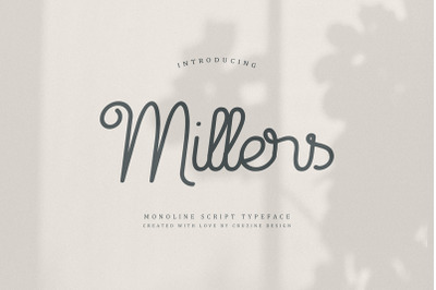 Millers Retro Monoline Script