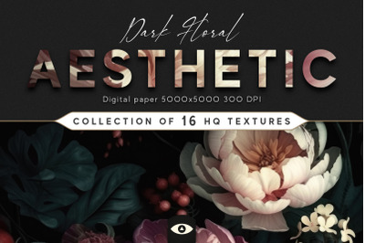 Dark Floral Aesthetic Texture Pack