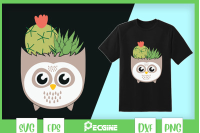 Garden Pot Cute Animal Cute Owl