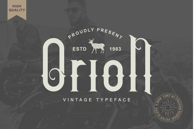 Orion Vintage Font
