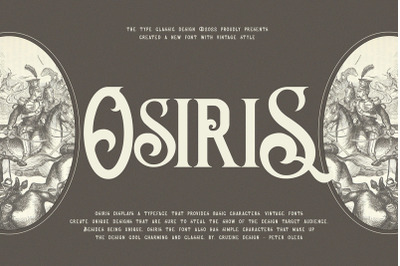Osiris Vintage Font
