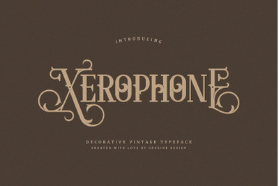 Xerophone Decorative Font