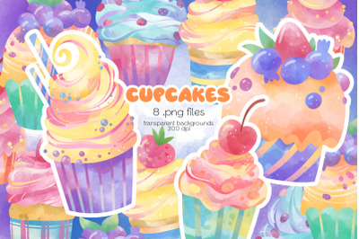 Cupcake Clipart - PNG Files